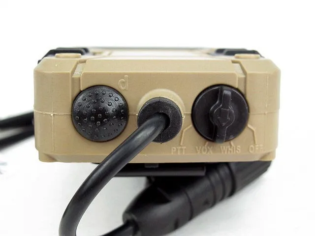 Tactical Z4OPS PRO PTT for headset headphone military black (2)