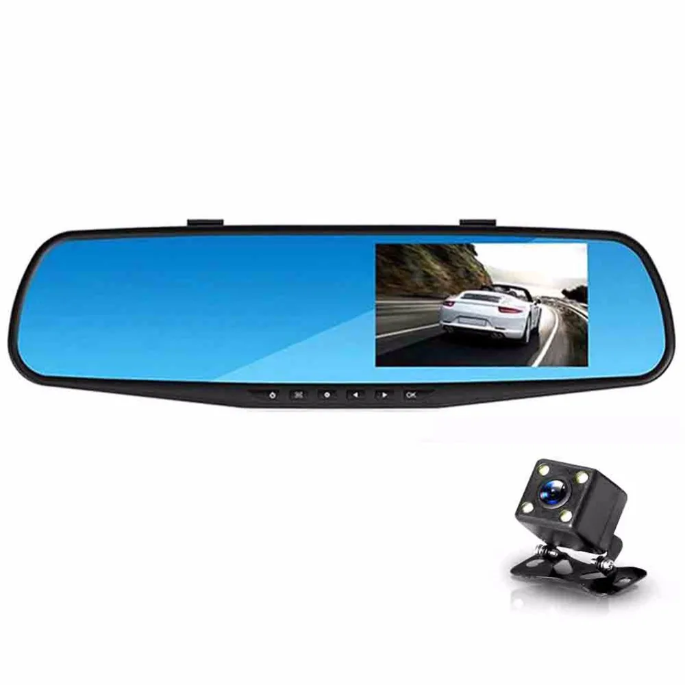 Bosion Автомобильный видеорегистратор Камера AutoFull HD 1080 P Авто Зеркало заднего вида