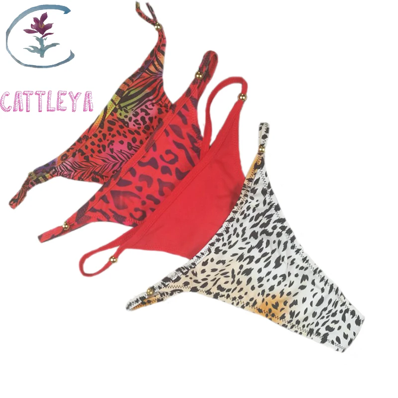 CATTLEYA пляжная одежда бикини низ купальник сексуальный мини стринги для женщин