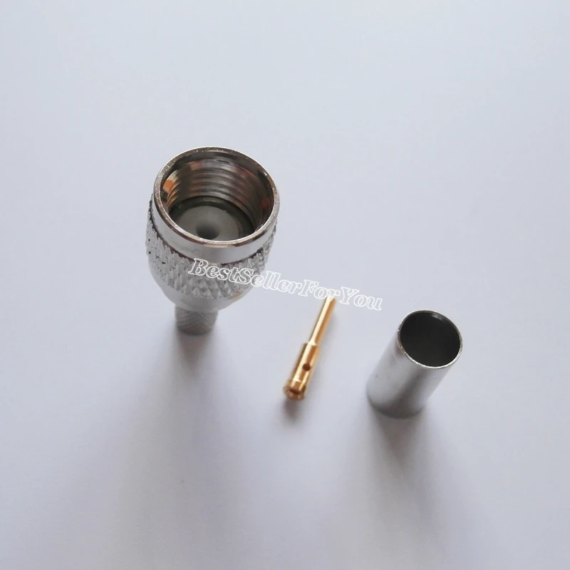 10 шт. обжимной штекер для кабеля RG58 LMR195 RG142|plug connector|plug maleplug m |