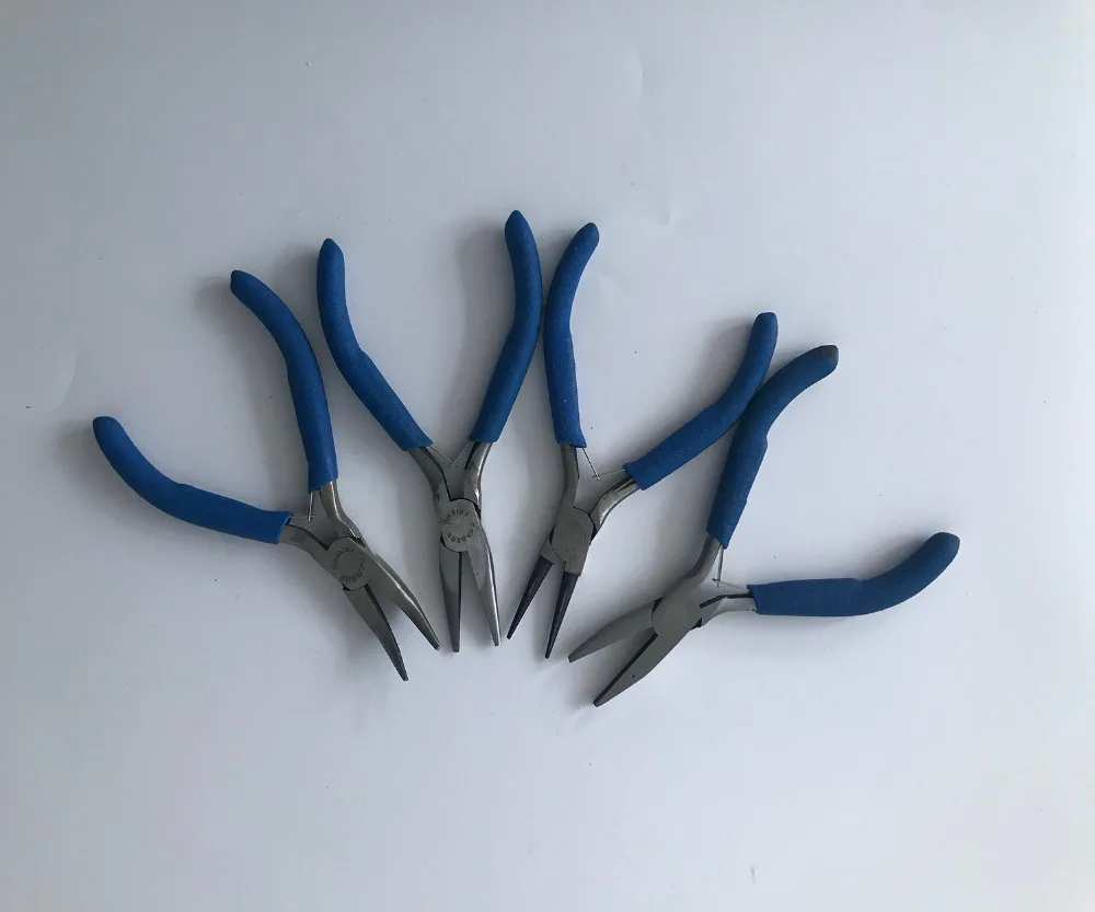 Стальная Круглая Плоская игла изогнутая для ювелирных изделий Goldmeth|pliers for