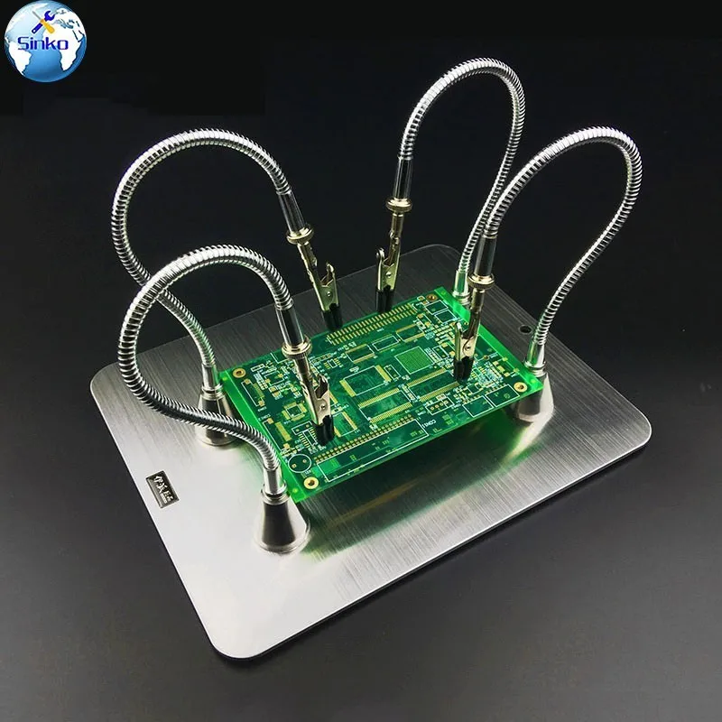 

Mobile Phone Board Repair PCB Holder Work Station Platform for Fixed With Metal Flexible Arms PCB Board Soldering Repair Holder