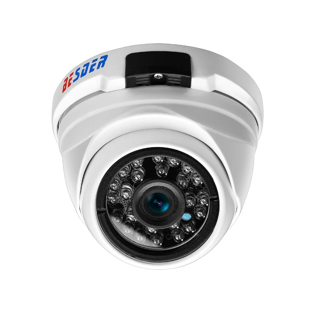 Besder широкоугольная 2,8 мм 720P 960P 1080P PoE CCTV купольная камера Крытый Открытый Антивандальный ONVIF инфракрасный металлический чехол IP камера