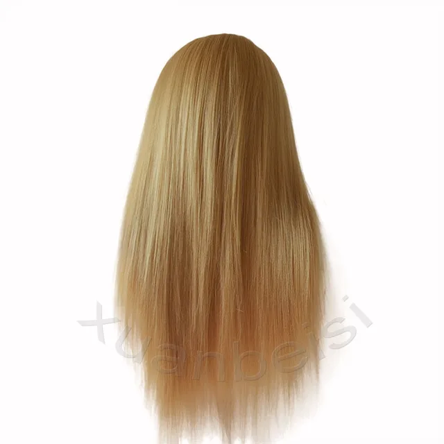 Tete A Coiffer Professionnelle Tête De Mannequin Blonde En Fiber De Haute  Température 100%, Bonne Formation Pour La Coiffure Tressée, Avec Pince  Libre - AliExpress