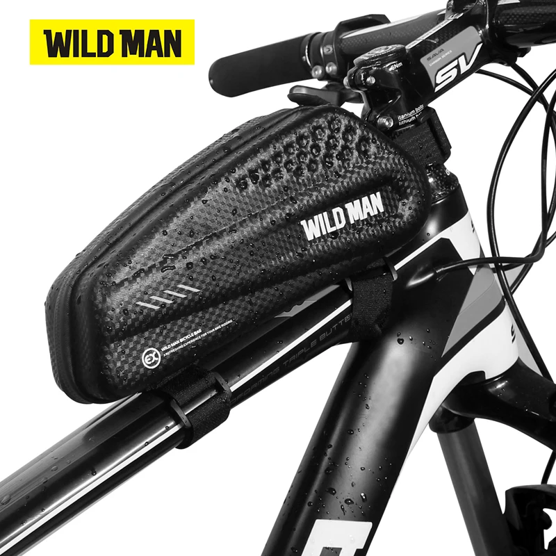 WILDMAN Road Bike MTB Waterproof Cycling Hard Shell Front Top Tube Frame Bag