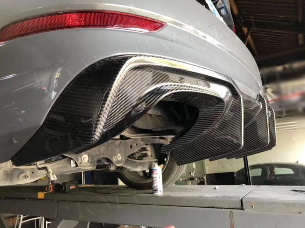 Спойлер для заднего бампера из углеродного волокна Audi A3 Sline S3 Sedan не стандартный