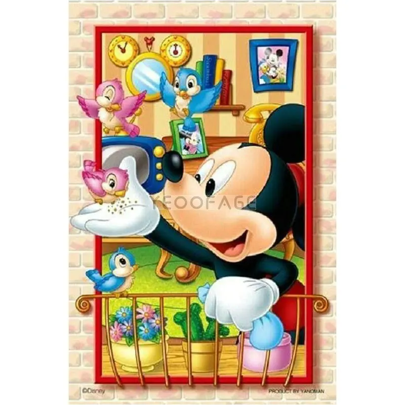 DIY Diamond Painting Cross stitch Mickey Needlework 5d rhinestone art Rhinestone full square Diamond embroidery pattern