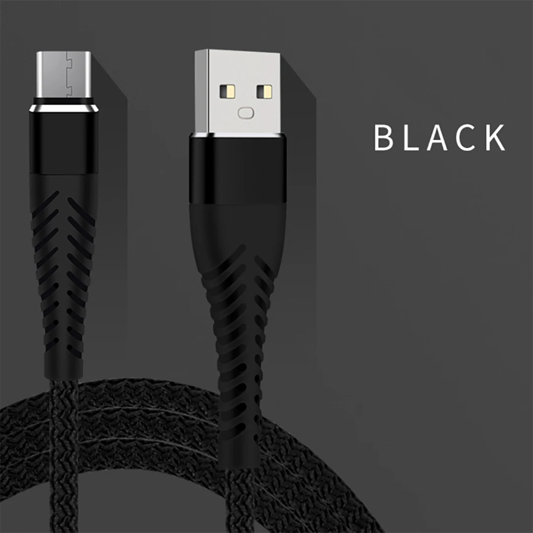 25cm Fast Charging 2.4A Micro USB Cable Chargeur For iPhone Android Type C Charger Cables Data Sync Wire Cord For Samsung Huawei usb c 5v 3a