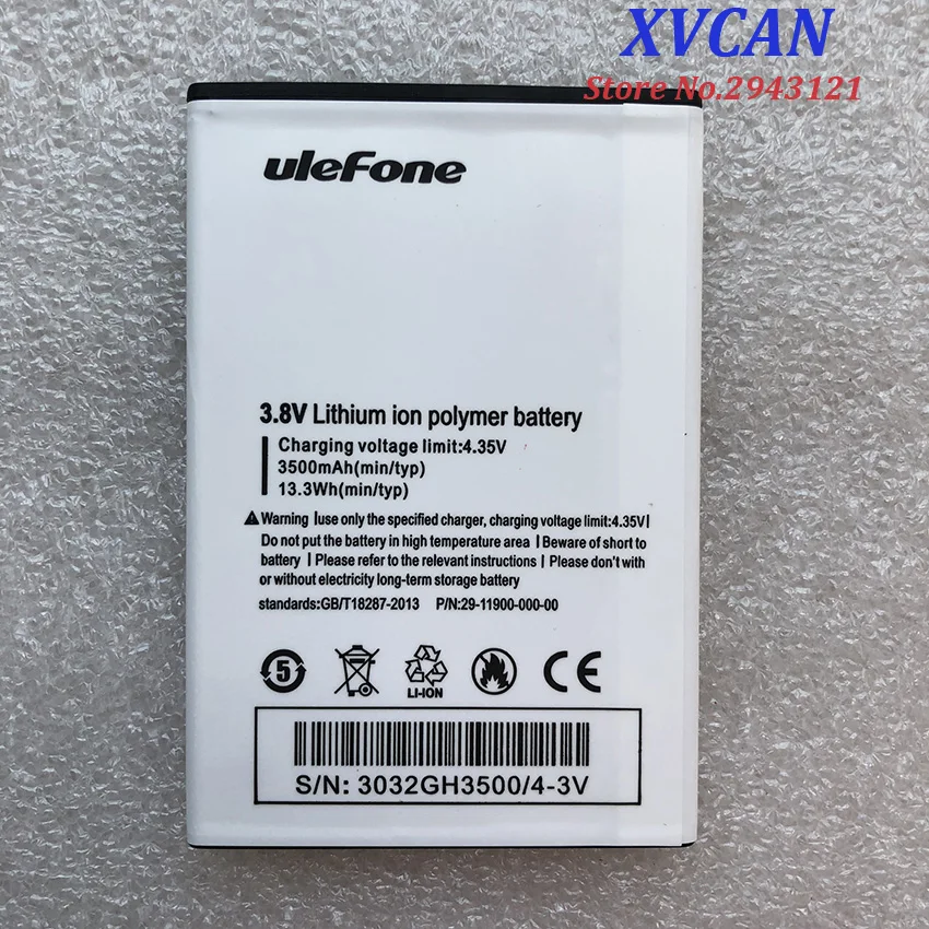 Высокое качество оригинальный Ulefone U008 батарея Замена 3500mAh части батареи для Pro