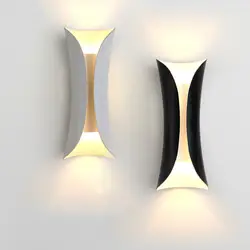 Nordic простой черный и белый прикроватный настенный светильник проход коридор огни гостиная настенные украшения огни ZP4251716