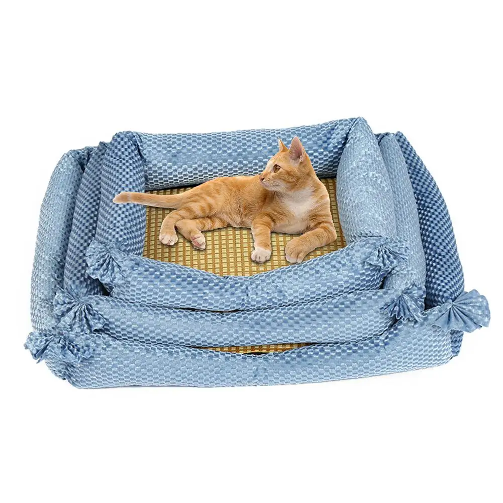 

S M L Summer Cooling Mats For Dogs Cats Pet Dog Mat Ice Pad Blanket Portable Sleeping Bed Mats Dog Pet Accessories