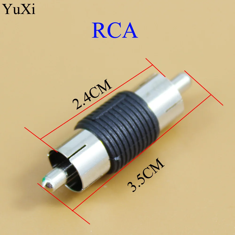 Yuxi Rca Maschio A Maschio Adattatore Di Estensione Audio Testa Per Audio Av Connettore Di Loto Doppio Passaggio Martinetti