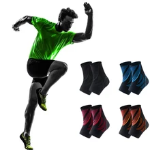 Компрессионная Спортивная безопасность лодыжки дышащие лодыжки эластичная Защитная поддерживающая стяжка Бадминтон Баскетбол Футбол защита щиколотки