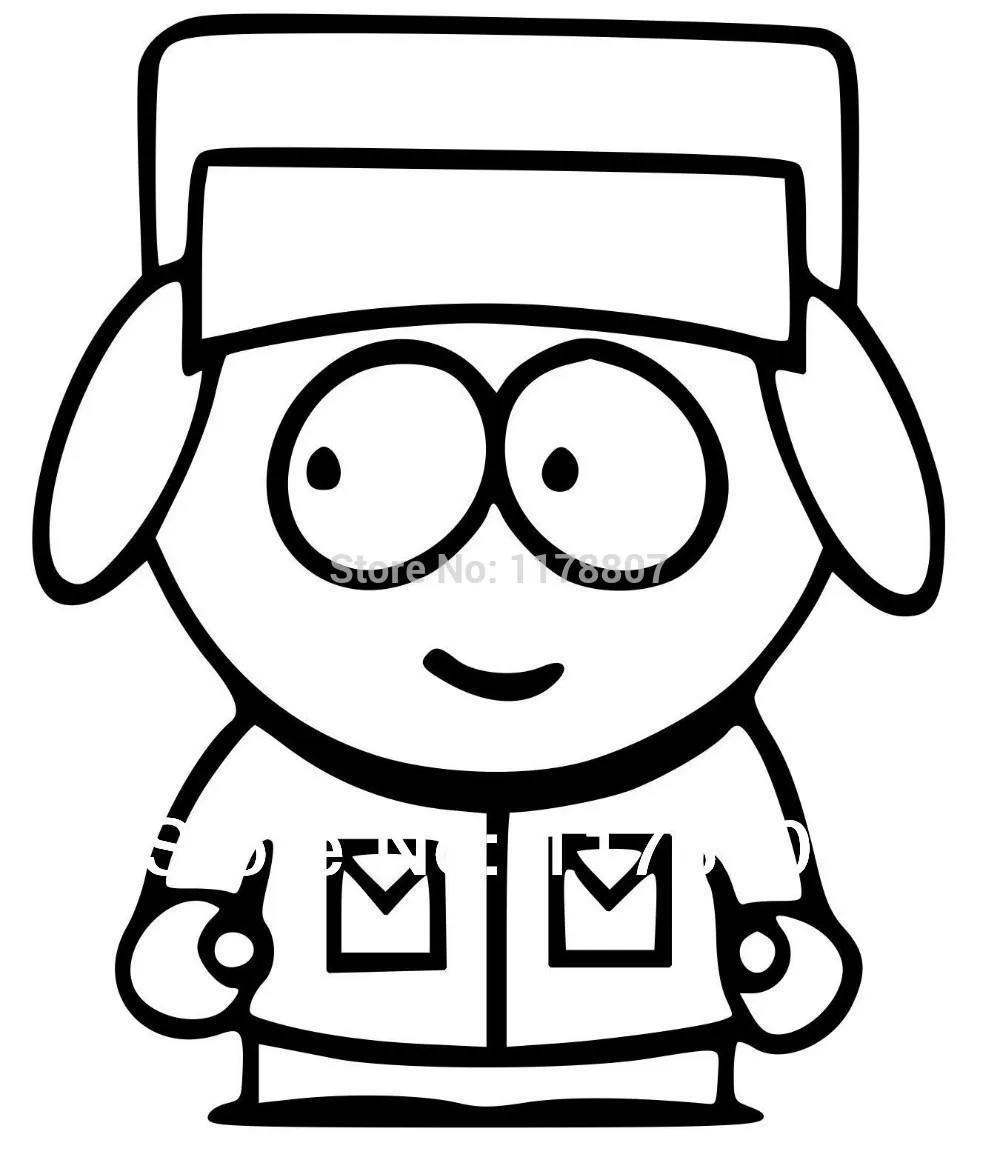 

8 Colors South Park Vinyl Decal Car Sticker For Rear Windshield Truck SUV Bumper Auto Door Kayak Tablets And More..