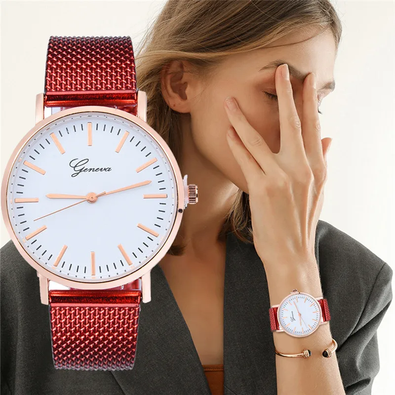 Geneva Ladies Watches Top Brand Luxury Stainless Steel Classic Quartz Silica Gel Wrist Watch Women Relojes De Mujer huismerk kopen in de aanbieding Geneva Ladies Watches Top Brand Luxury Stainless Steel Classic Quartz Silica Gel Wrist Watch Women Relojes De Mujer huismerk kopen in de aanbieding