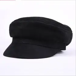 Натуральная овечья кожа Кепка s Мода Военные Шляпы роскошный дизайн Козырьки Newsboy Кепка MZ48