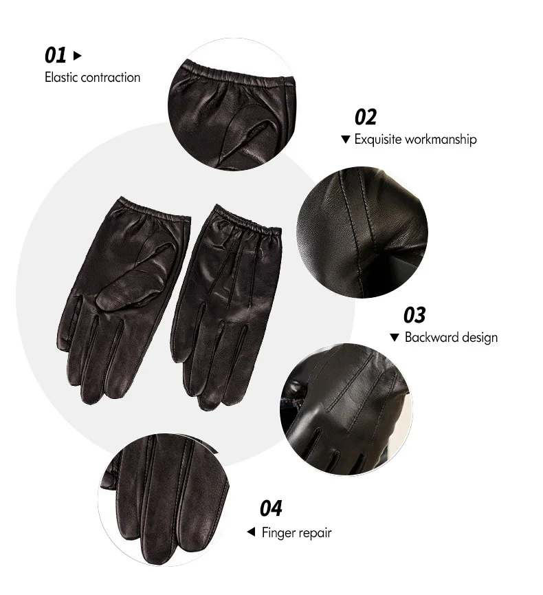 HIGHSHINE Prime классические мужские полицейские перчатки Slim Fit тактическое платье перчатки шофер из натуральной кожи наппа перчатки для вождения