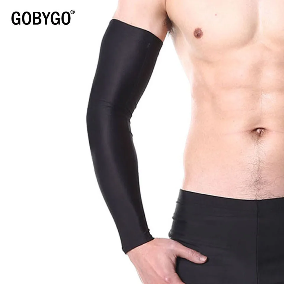 GOBYGO 1 قطعة الرياضة الذراع كم الجليد النسيج مانغاس دفئا الصيف الأشعة فوق البنفسجية حماية تشغيل كرة السلة الكرة الطائرة الدراجات واقية من الشم...