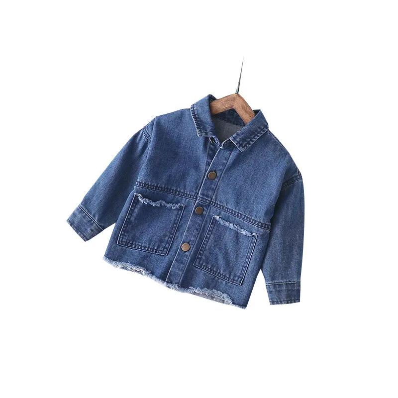 

Free shipping 2019 spring autumn Children's coat new baby boys infant thin denim jacket