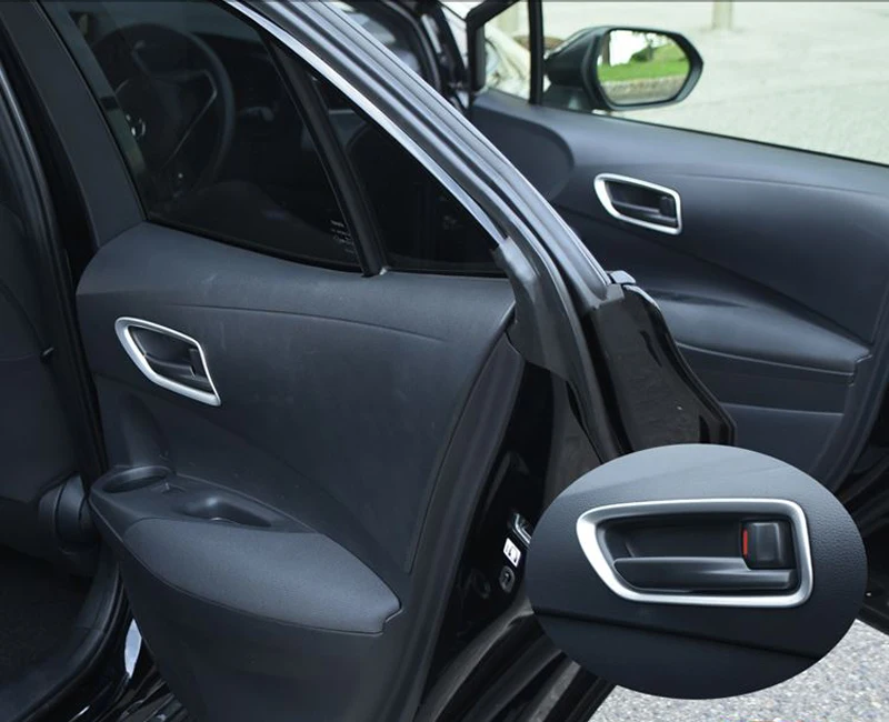 Стайлинга автомобилей интерьера матовая двери чашу рамка Обложка отделка 4 шт. для Toyota Corolla E210 хэтчбек 2019