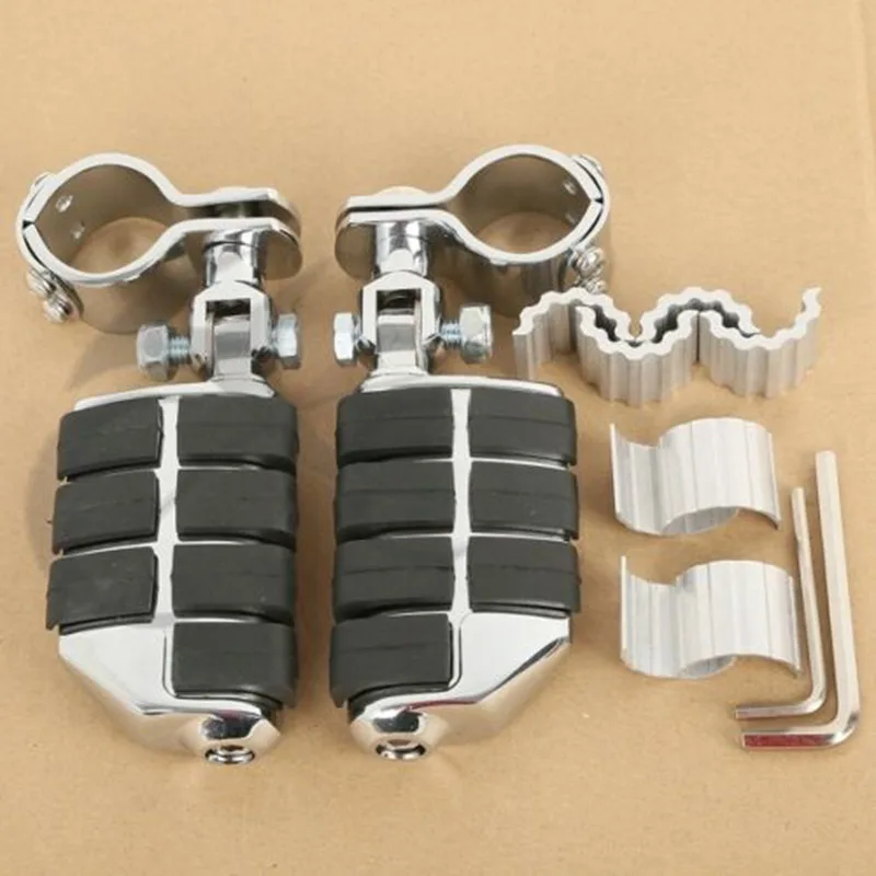 Мотоцикл Dually 1-1/4 &quotшоссе подножки для Harley YAMAHA Honda GoldWing GL1500 GL1100 GL1200 | Автомобили и
