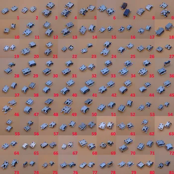 

81models micro mini usb jack connector charge charging socket port for lenovo samsung huawei nokia lg 10pin female tablet 7pin