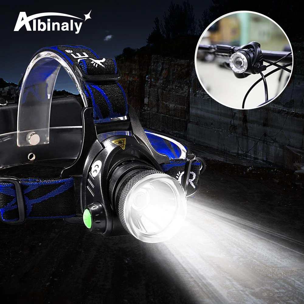 Flash Deal Super bright LED Bicycle Headlight Zoom 3 light mode 90 rotating waterproof ride flash Warning lamp bike light Cycling lighting 0