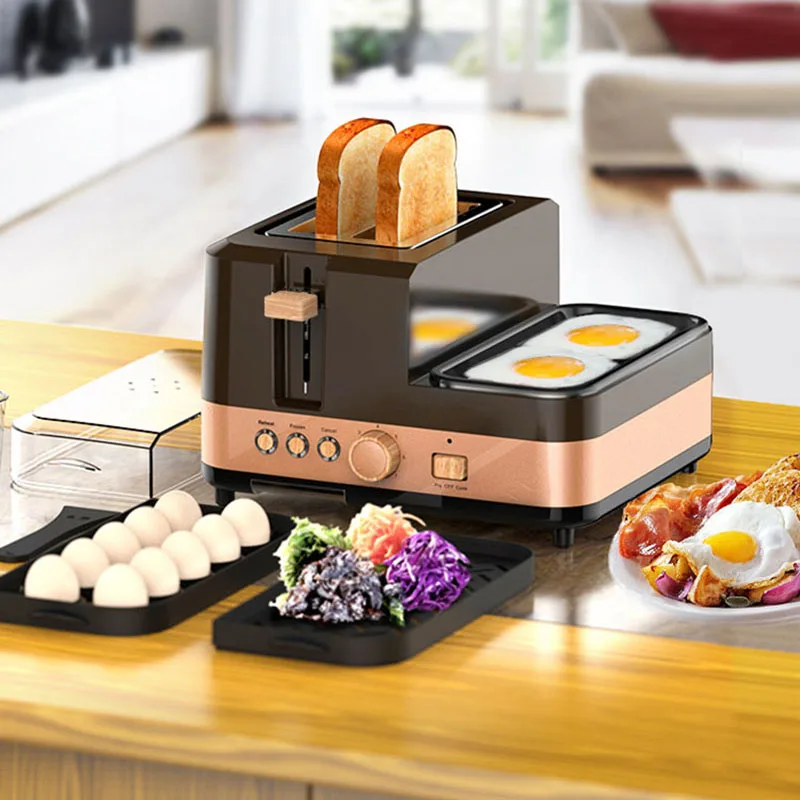 3 in 1 breakfast machine kitchen tools toast furnace automatic household  multi-function breakfast toast toast machine