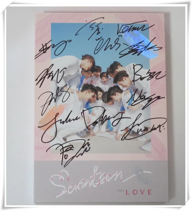 

Seventeen autographed signed 2016 1st album FIRST Love & Letter CD LOVE version 05.2016