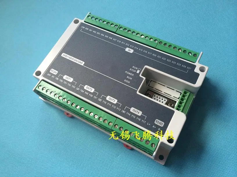 FX1N FX2N FX3U 40MT 24DI 16DO 2AD 2DA Analog for