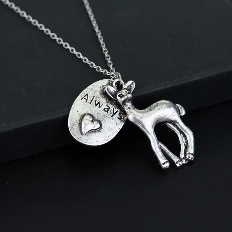 

Snape Lily Always Doe Deer Patronus Expecto Patronum Necklace