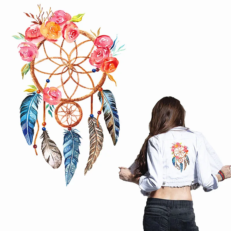 Dreamcatcher Sticker Design Badges Clothing Cartoon Animal Vinyl Heat Transfer Washable Diy Accessory Transfer Patch For Clothes Dreamcatcher Sticker Design Badges Clothing Cartoon Animal Vinyl Heat Transfer Washable Diy Accessory Transfer Patch For Clothes