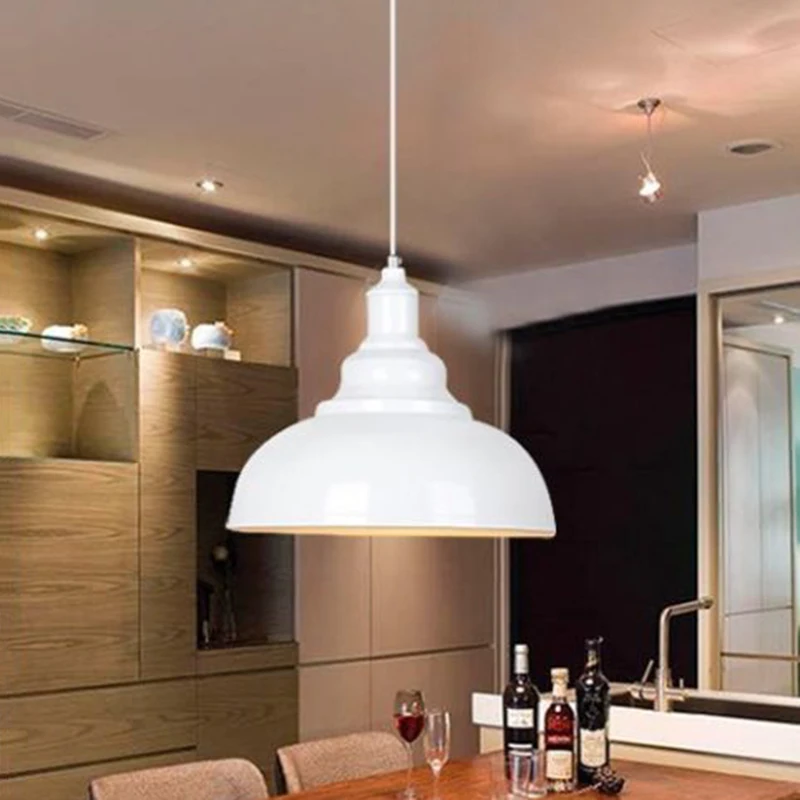 

1 Piece Vintage Industrial Rustic Pendant Lamp Shade Kitchen Loft Hanging Ceiling Light Lamp Covers Shades
