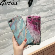 

Guties 360 Degree Full Body Protection Plastic Fashion Colorful Marble Stone Painted Hard Case Cover For iPhone X 6 6S 7 8 Plus