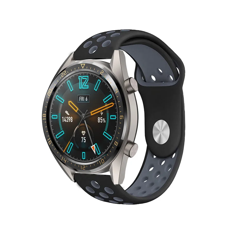 22 мм ремешок для часов HUAWEI WATCH GT GT2 спортивные часы силиконовый мягкий Смарт