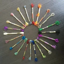 20 различных цветов, металлическая нить, светильник, 6 нитей, металлическая нить для вышивки крестиком, Мулин, Effet Lumiere