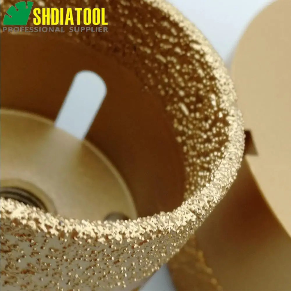 4pcs/pk 35/50/75/100mm Diamond drill core bits with 15MM Diamond height Granite marble hole saw M14 Thread Drilling bits