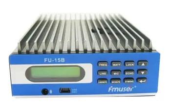 

4units 15W FU-15B FM Transmitter with circular antenna with 30m coaxial cable with power supply kit