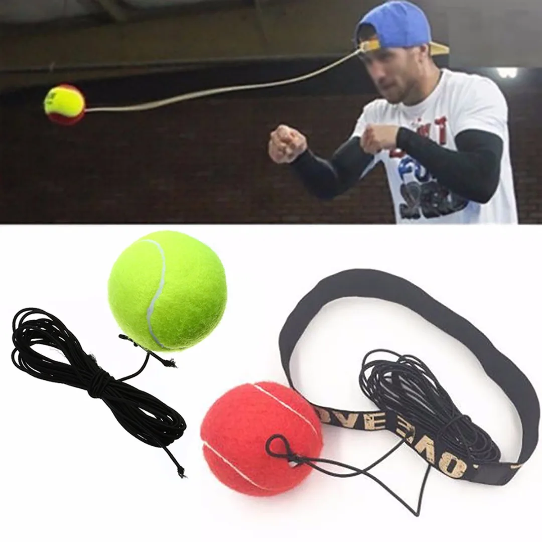 Fight Ball with Head Band For Reflex Speed Training Boxing Punching Exercise QP