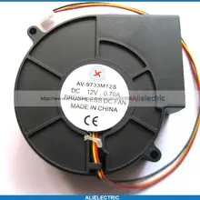 1 шт. Бесщеточный вентилятор охлаждения постоянного тока 9733 s 3 провода 12 в 97x97x33 мм