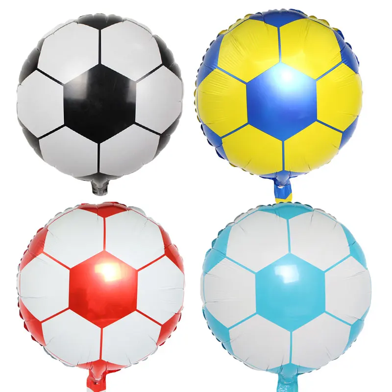 

50pc/4 style 18inch Football balloon Helium balloons Birthday Baby Shower Children's Day Bar KTV Decoration Sport Party Supplies