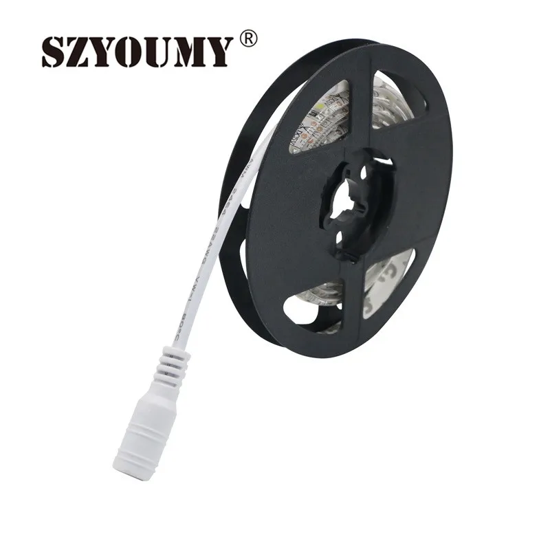 SZYOUMY Светодиодная лента с питанием от аккумулятора 3528 SMD 50 см 1 м 1,5 м 2 м теплый белый/холодный белый водонепроницаемый гибкая светодиодная