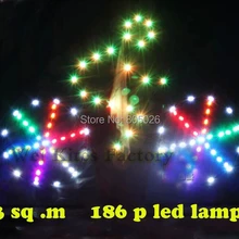 Высокое качество 3 кв. м led кайт Забавный Байкер кайт 186 супер флюс с батареей китсёрфинга Китс игрушечный парашют твист