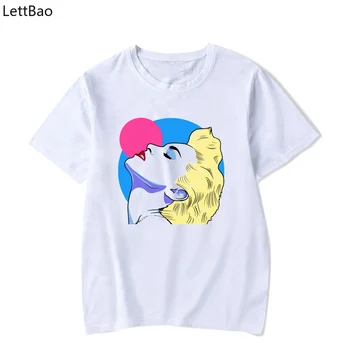 

Vintage Madonna T Shirt men Rap Tee Style plus Size funny t shirts white cotton short sleeve summer tops vogue t shirt homme