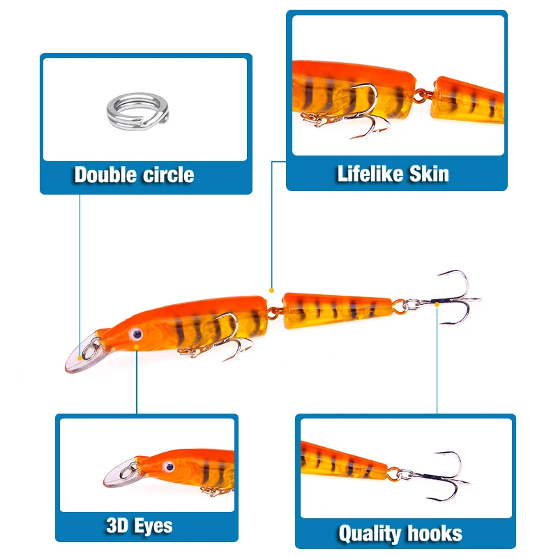 SEAPESCA الصيد السحر Wobblers 10.5 سنتيمتر 9g الاصطناعي متعددة صوتها أقسام الطعم Crankbait وهمية الأسماك معدات الصيد أسماك SEAPESCA الصيد السحر Wobblers 10.5 سنتيمتر 9g الاصطناعي متعددة صوتها أقسام الطعم Crankbait وهمية الأسماك معدات الصيد أسماك