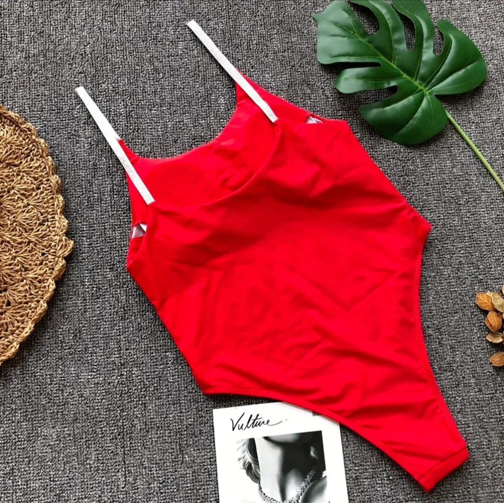 

2018 New Sequin One-Piece Swimsuit Bathing Suit Swimwear For Sexy Women Summer