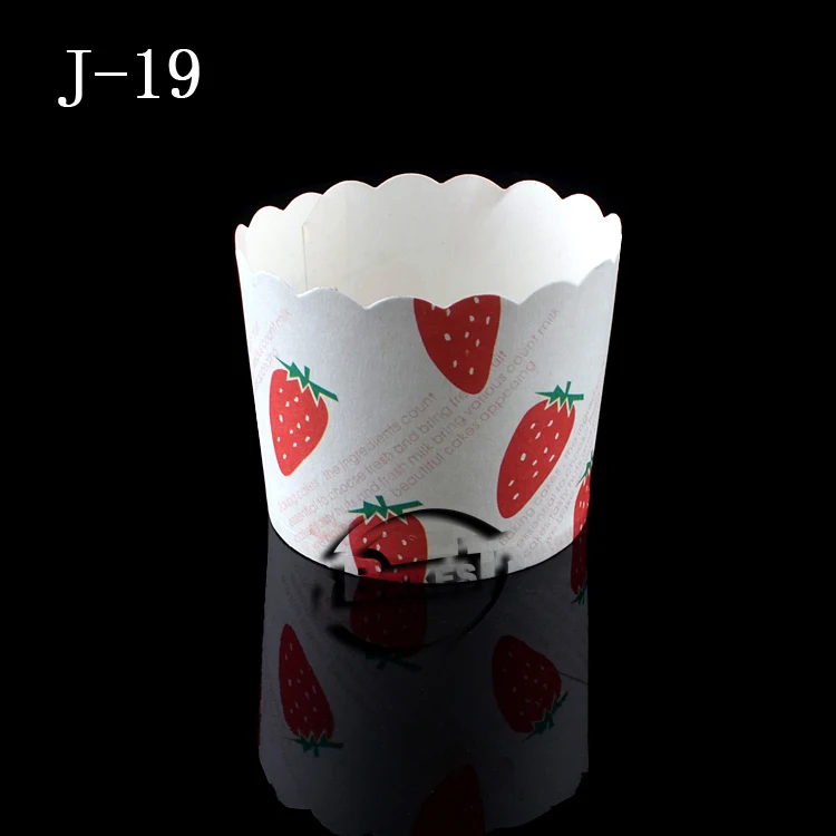 

BAKEST 100pcs/lot Small Size Lovely Strawberry Pattern Cake Baking Paper Cups For Wedding Party