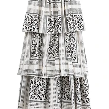 Для женщин Модные леопардовые принты Юбки-миди Mujer животный принт эластичный пояс Винтаж женский Повседневное плиссированные юбки T272