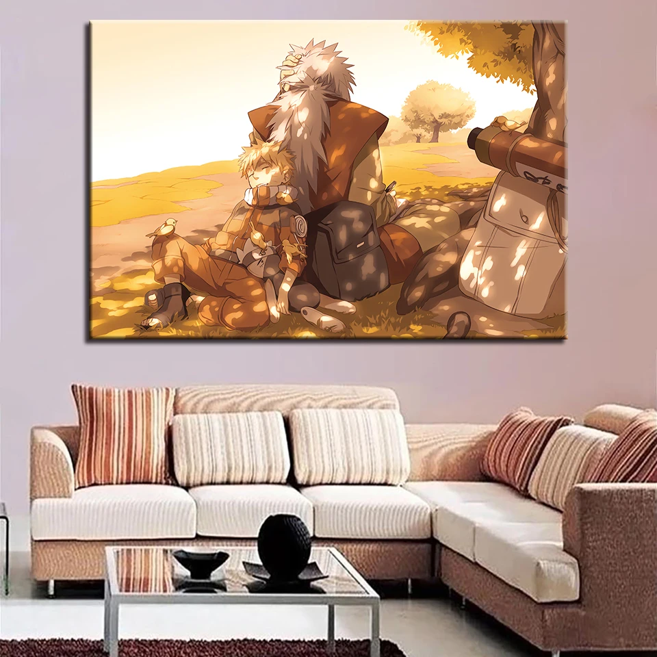 

Canvas Paintings For Living Room Wall Art Framework 1 Piece/Pcs Uzumaki Naruto Pictures HD Prints Animation Posters Home Decor