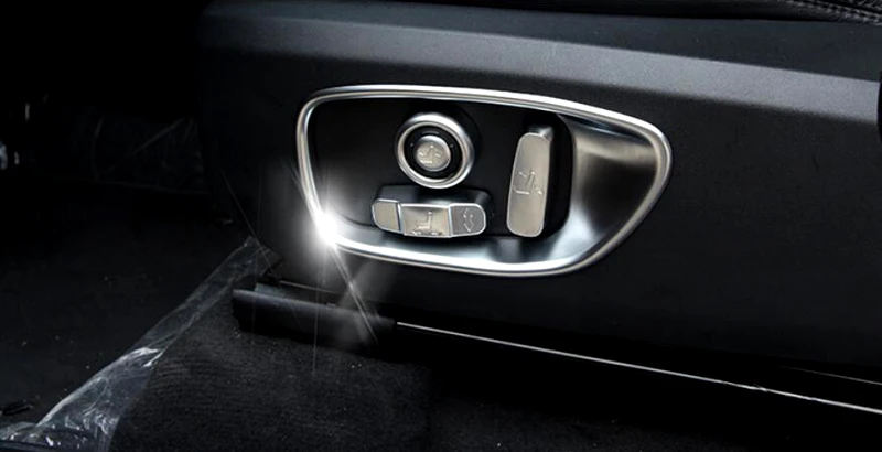

10pcs Chrome Seat Adjust Button Cover For Land Rover Discovery Sport 2015 2016
